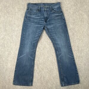 Levis 527 Jeans Mens 32x30 Blue Light Wash Denim Slim Bootcut Cowboy Style